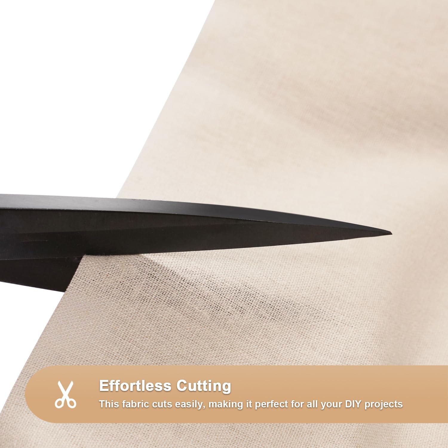 0.5 Yard Natural 55% Linen 45% Rayon Fabric by The Yard, 5.6 oz