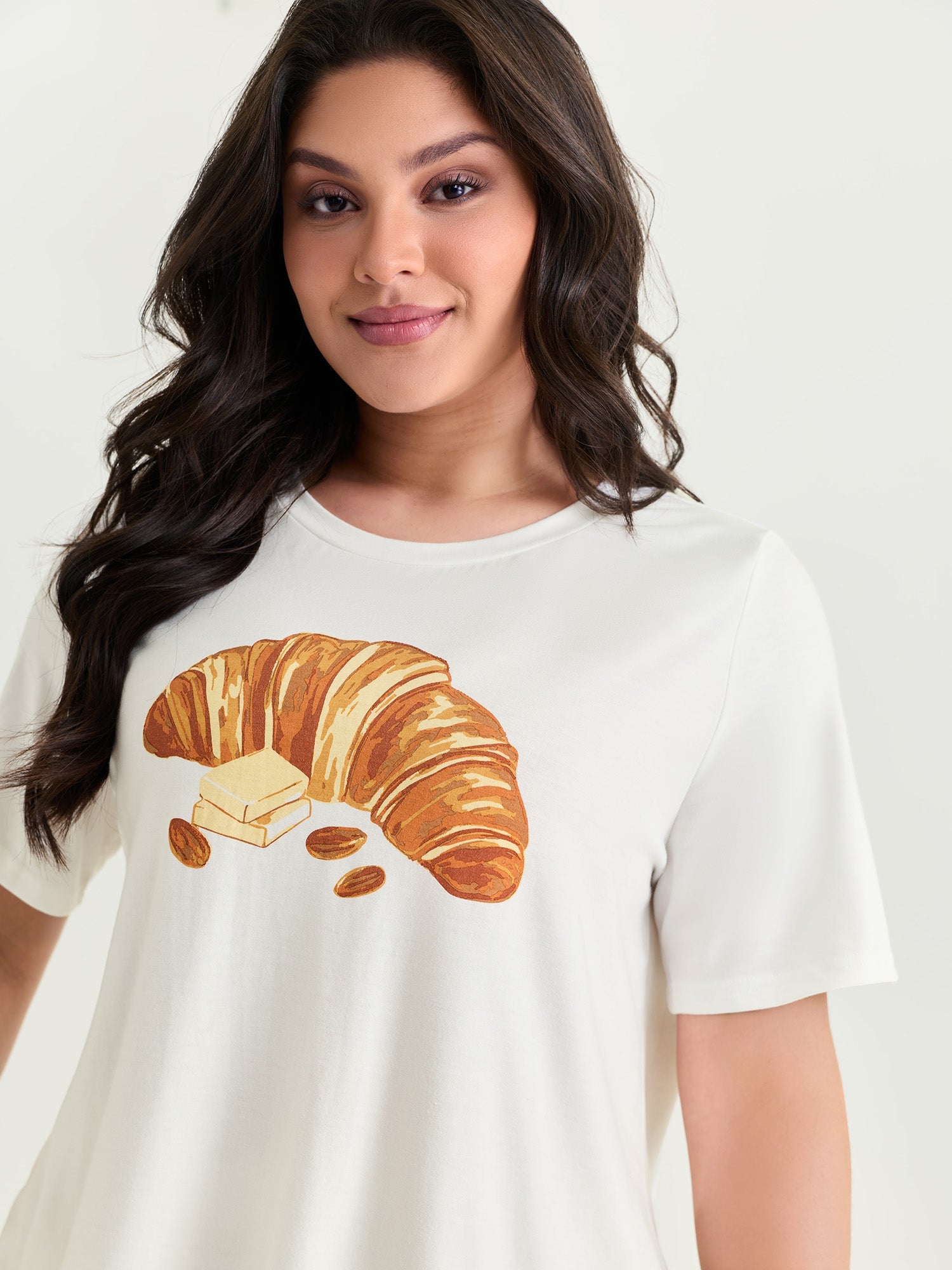 Supersoft Butter Croissant Print Lounge Set
