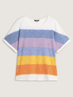 Multi-Color Supersoft Round Neck Knit Top