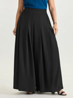 Classic Pleated Wide-Leg Pants