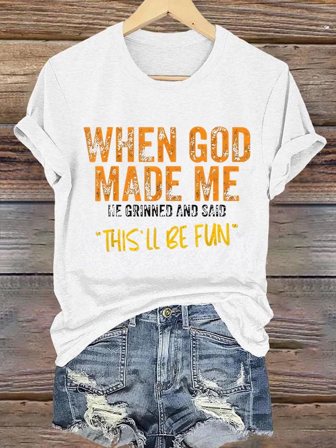 Women'S Casual Faith Short Sleeve T-Shirt