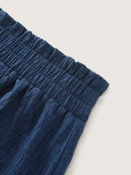 Drop Pockets Pleated Maxi Skirt
