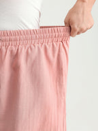 Plain Drawstring Elastic Waist Pockets Shorts