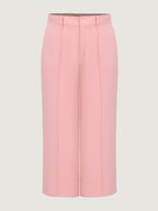 Seamed Curve-Friendly Plain Pants