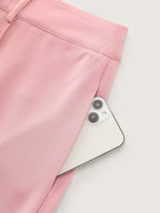 Seamed Curve-Friendly Plain Pants