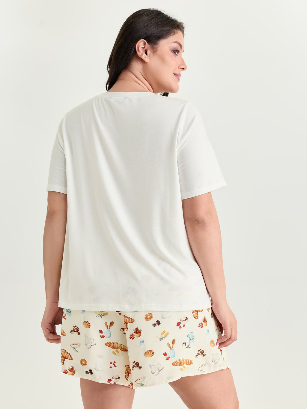 Supersoft Butter Croissant Print Lounge Set