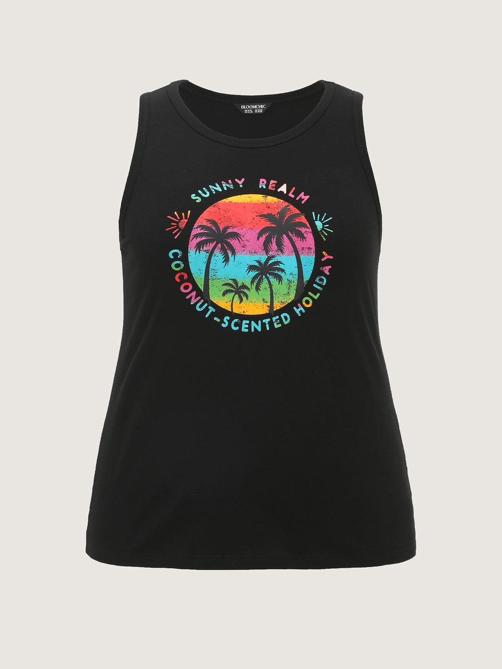 Cotton Island Energy Colorful Motif Tank Top
