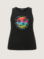 Cotton Island Energy Colorful Motif Tank Top