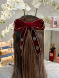 Velvet Bow Hair Clip (2 Colours)