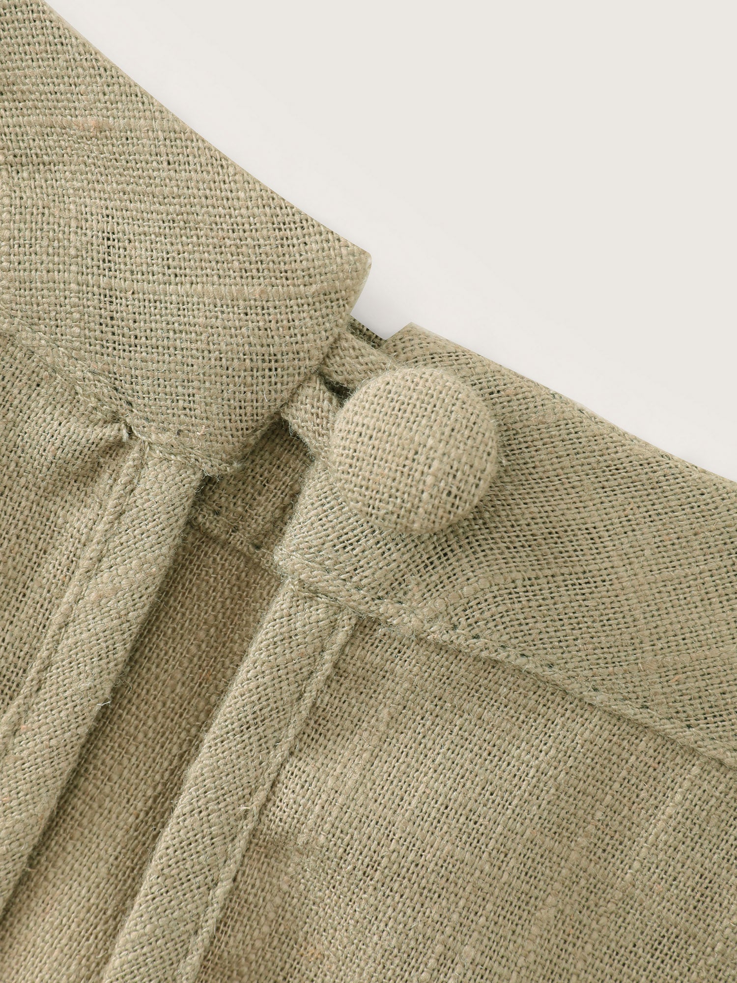 Cotton Linen Blend Sculpted Fit Tank Top