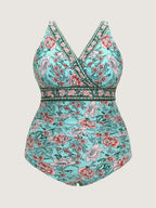 Floral Print Tummy-Control One-Piece Swimsuit