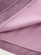 Triangular Shirred Waist Plain Shorts