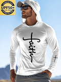Men's Faith Outdoor Sun Protection Breathable Cool Hooded Sun Protection Long Sleeve Top