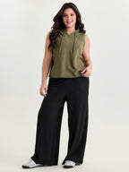 Supersoft Drawstring Neckline Tank Top