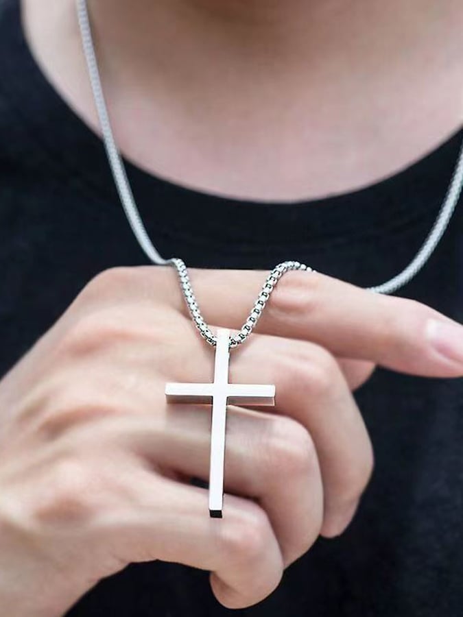 Men's Street Trend Cross Necklace