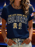 Women'S Clothing: The Last Night - Printed V-Neck Short-Sleeve T-Shirt