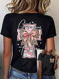 Women's God Is Good All The Time Print Crew Neck T-Shirt