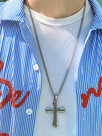 Men's Gothic Cross Faith Necklace