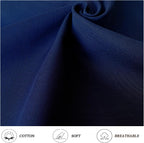 1.5 Yard Light Weight Canvas,100% Cotton Fabric by The Yard in Solid Color,55 Inches Wide Width,Soft Material for Sewing Material Apparel Cloth,Navy Color