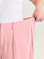 Seamed Curve-Friendly Plain Pants