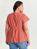 Cotton Breezy Eyelet Textured Blouse