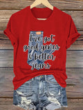 🔥Buy 3 Get 15% Off🔥Retro I've Got Good Genes & Better Jeans Print T-Shirt