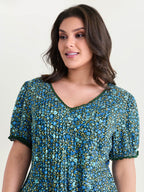 Supersoft Micro Floral Print Blouse