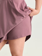 Raglan Sleeve Plain Round Neck Mini Dress