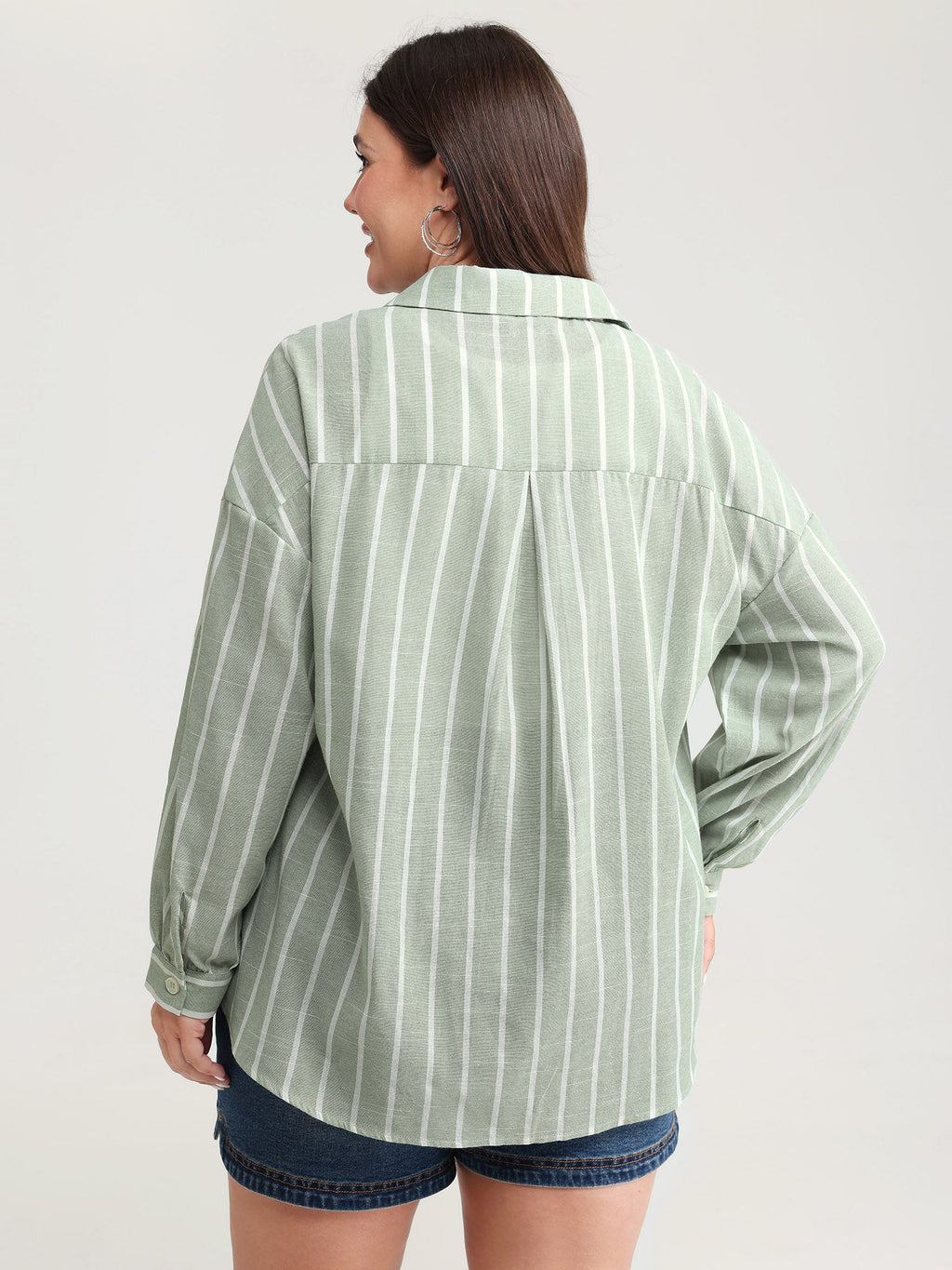 Adjustable Tab Sleeve Button-Down Shirt