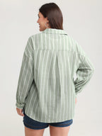Adjustable Tab Sleeve Button-Down Shirt