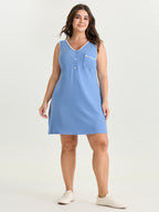 Supersoft Color Contrast Lounge Dress