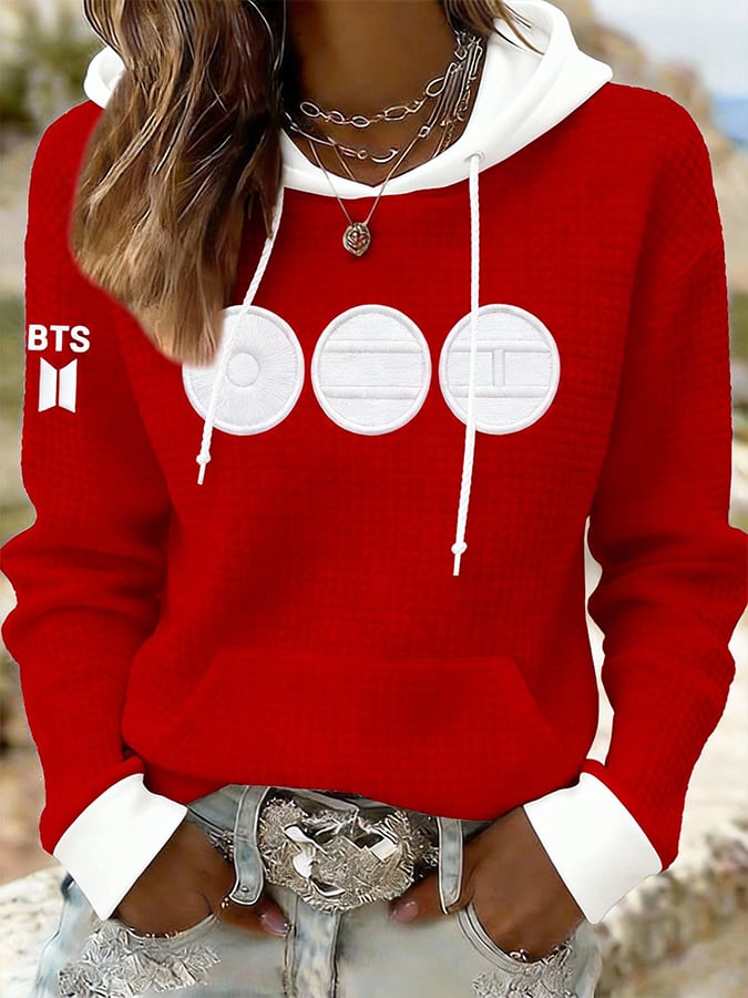 Women's 2026 BTS Comeback Printed Casual Hooded Sweatshirt