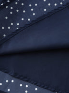 Pretty Polka Dots Ribbon Neckline Midi Dress