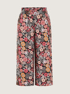 Supersoft Bright Floral Print Wide-Leg Pants