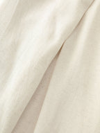 Cotton Linen Blend Wide-Leg Pants