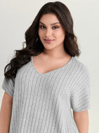 Stretchy-Fit Ribbed Texture Lounge Set
