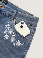 No Gap Waist Skinny-Fit Denim Shorts