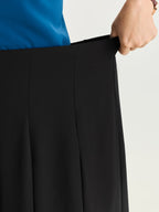 Classic Pleated Wide-Leg Pants