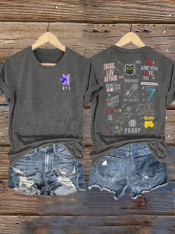 Women's  BTS Print T-Shirt