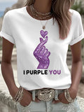 Women's K-pop  Print Casual T-Shirt
