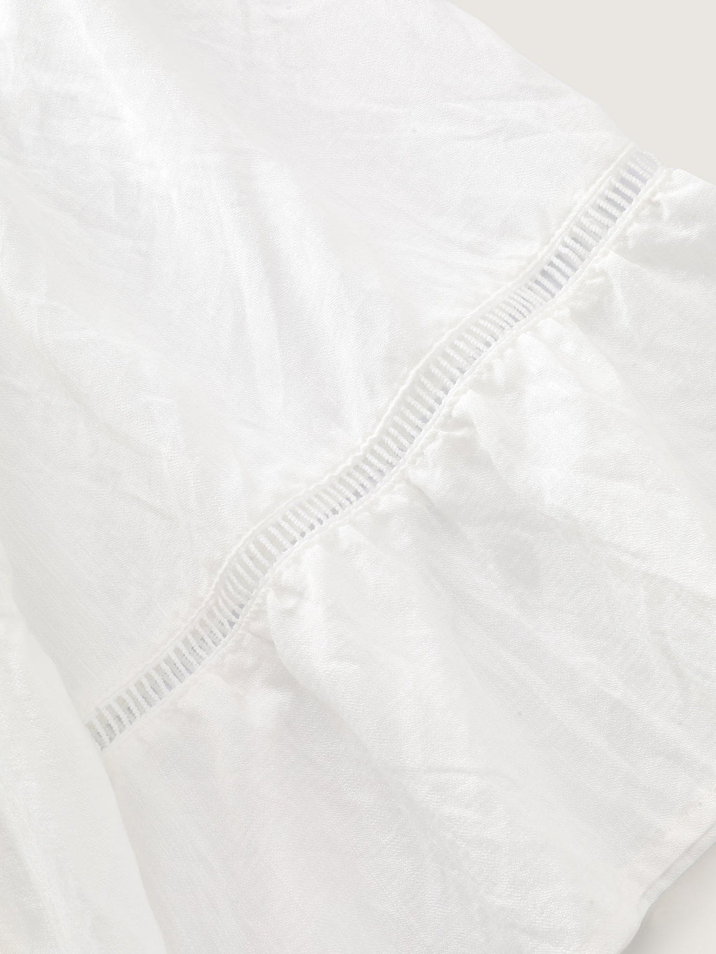 Supersoft Lace Trim Tiered Plain Open-Front Shirt