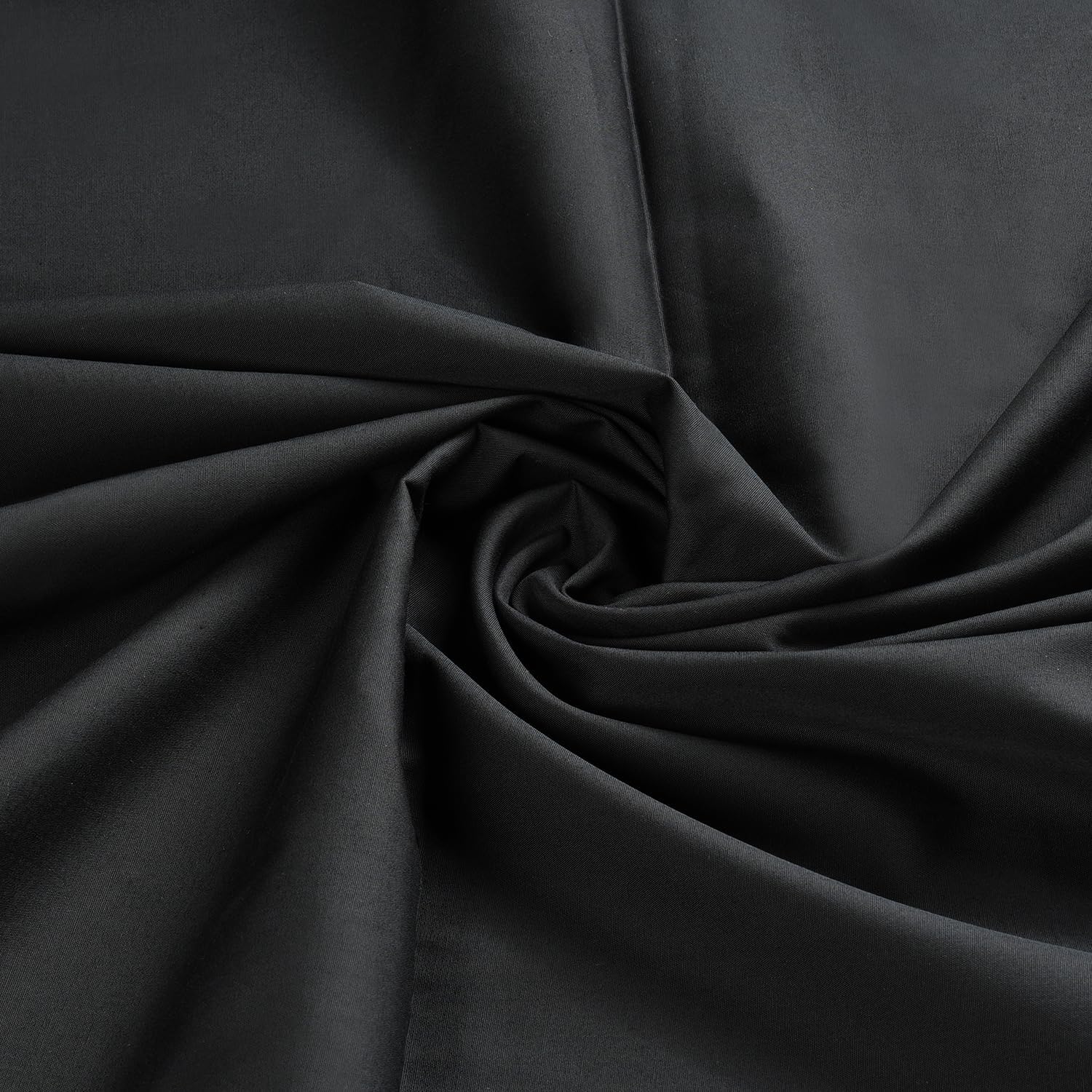 1 Yard Black Cotton Fabric by The Yard 2 Yard 57 Inch Wide 125 GSM Light Weight Broadcloth