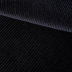 1.5 Yard Corduroy,100% Cotton Fabric by The Yard in Solid Color,57 Inches Wide Width,Soft Material for Sewing Material Apparel Cloth,Black Color