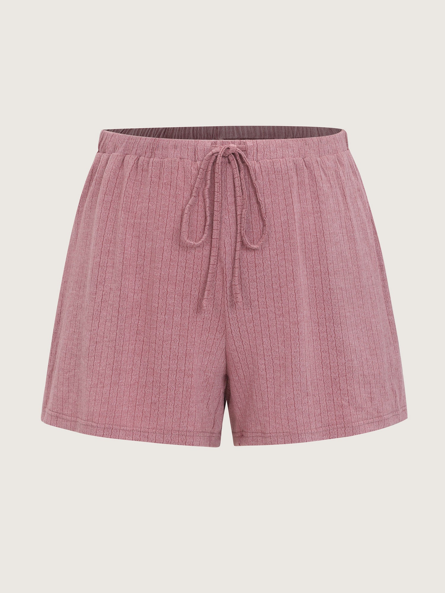 Supersoft Ribbed Plain Two-Piece Lounge Set