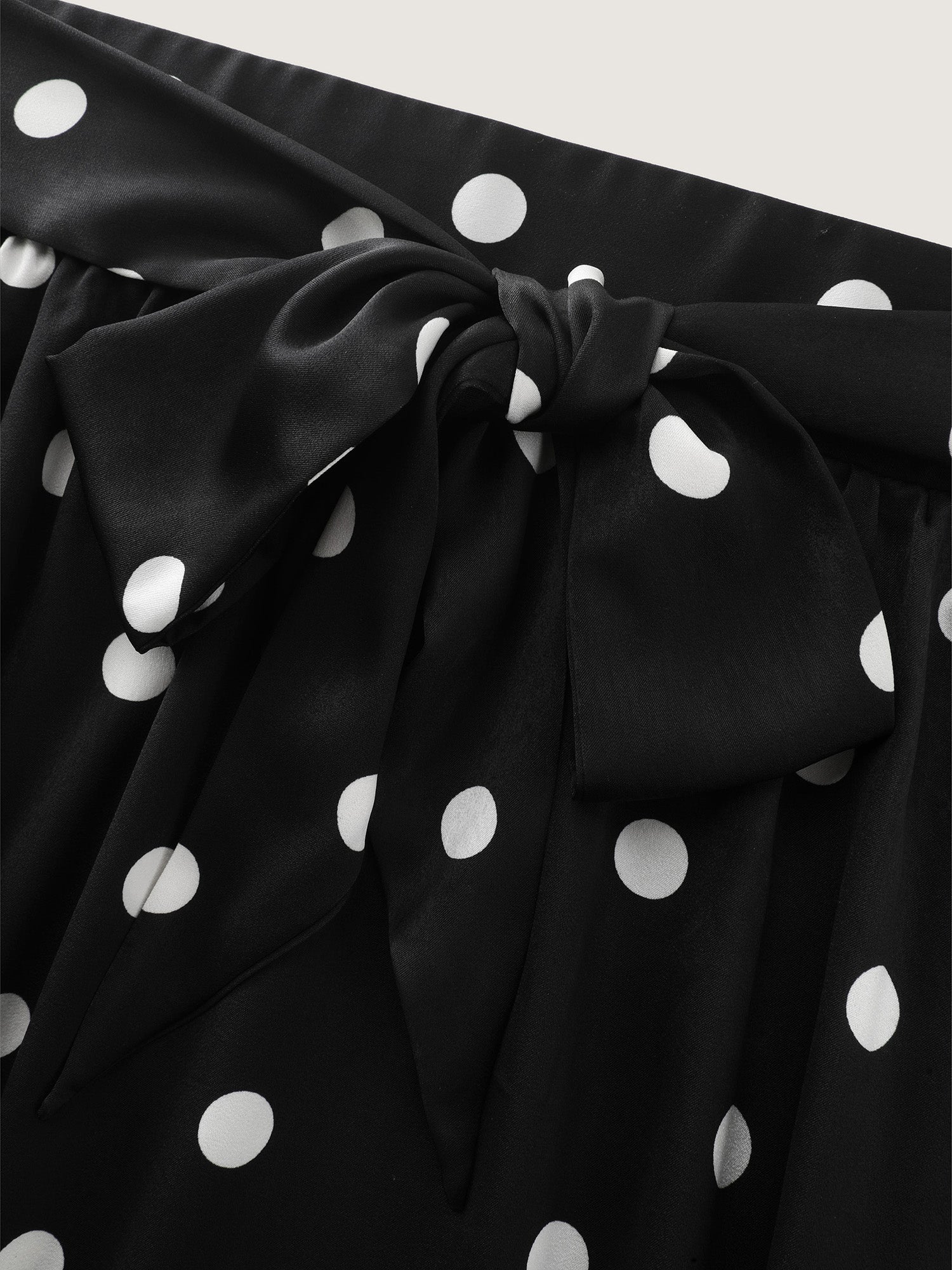 Polka Dot Charm Pleated Maxi Skirt