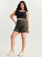 Camouflage Print Stretchy Skinny-Fit Leggings