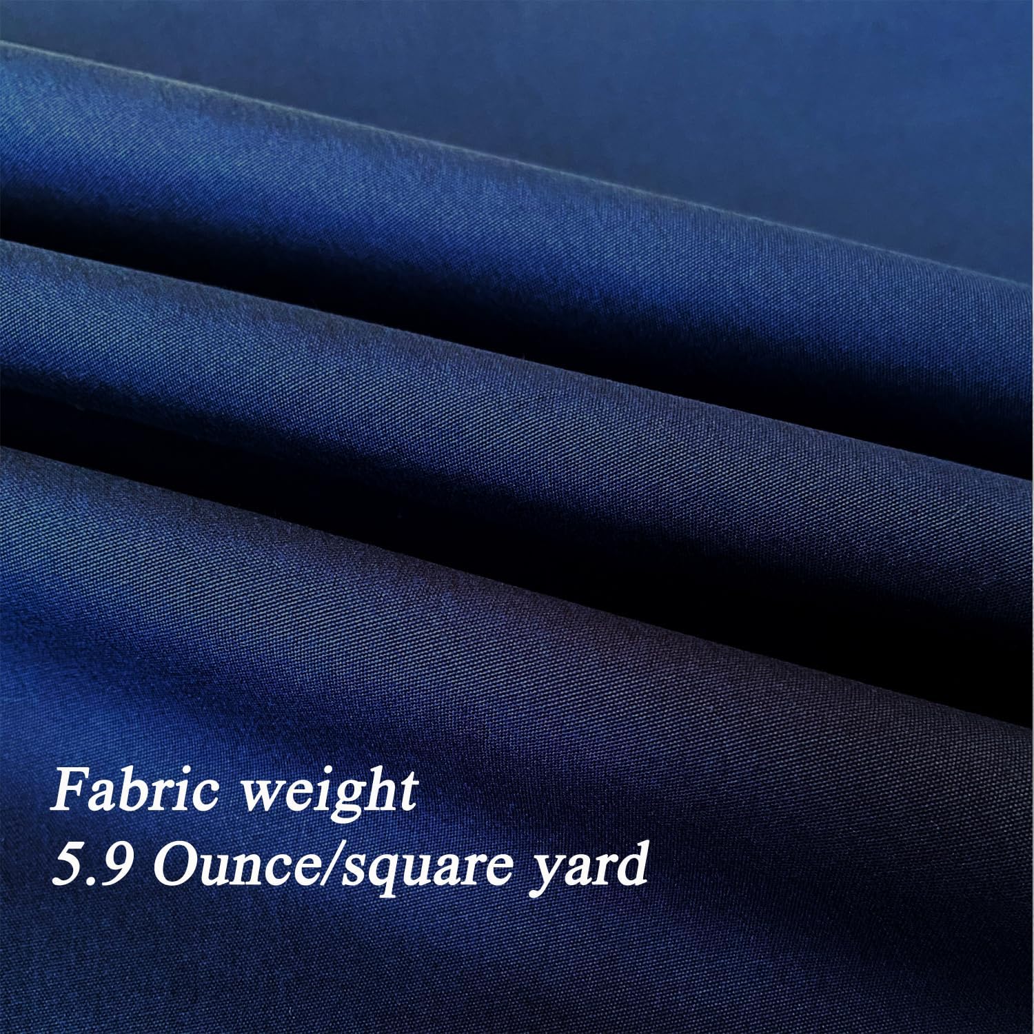 1.5 Yard Light Weight Canvas,100% Cotton Fabric by The Yard in Solid Color,55 Inches Wide Width,Soft Material for Sewing Material Apparel Cloth,Navy Color