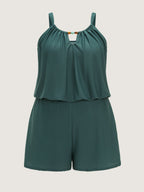 Full-Hips Coverage Pockets One-Piece Swimsuit