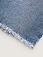 No Gap Waist Skinny-Fit Denim Shorts