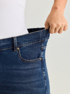 Hip Lifting No Gap Waist Skinny-Fit Denim Shorts